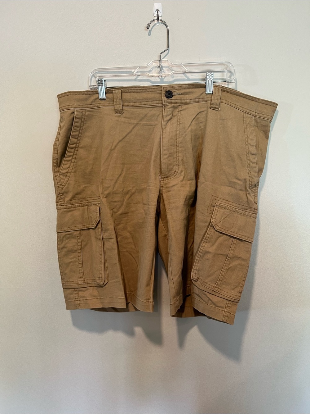 Cargo Supplies Trilogy Men’s Cargo Shorts Size 40 Khaki Cotton Utility Shorts